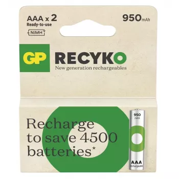 GP baterijos R03/AAA Ni-MH 950mAh lizdinėje pakuotėje 2 vnt.