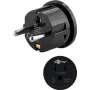Goobay tinklo adapteris, juodas – JAV/Japonijos kištukas (B tipas, NEMA 5-15, 3 kontaktai) į F tipo lizdą (CEE 7/4) (45350)