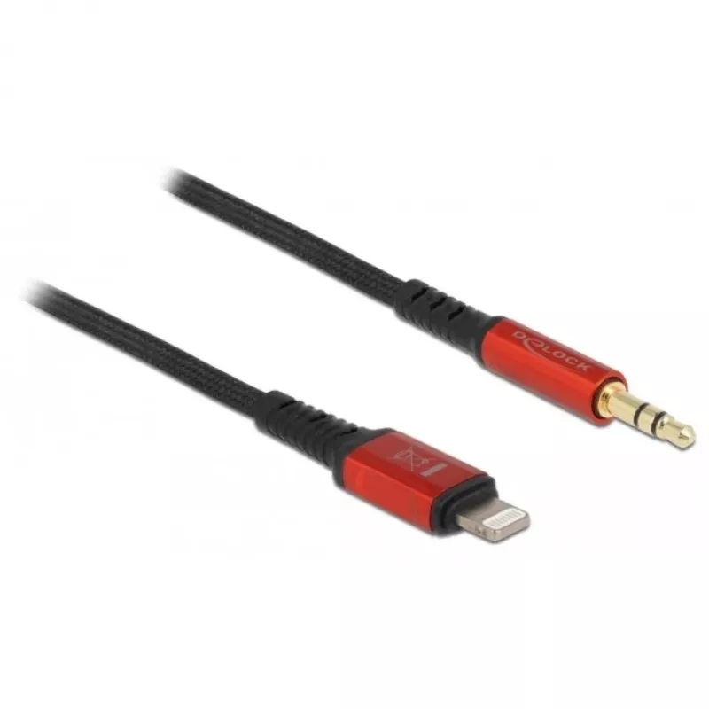 Audio kabelis DeLOCK 86587 1,5 m 3,5 mm Lightning juodas