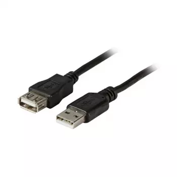 EFB-Elektronik USB2.0 ilginimo laidas A-A, Kišt.-Lizd. 5,0 m juodas, Classic
