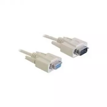 DeLOCK RS-232 serijinis kabelis 10 m DB-9 smėlio spalvos