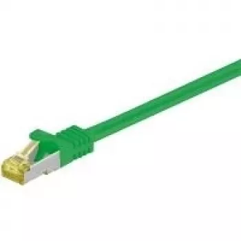 Wentronic GoobayCat.7 S/FTP (PiMF) pataisinis laidas, žalias, 15 m - LSZH halogenų neturintis, varinis, RJ45 kištukas (91649)