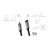 LogiLink USB C kabelis USB 3.2 Gen 2 CUA0105 0,5 m USB-C juodas/pilkas