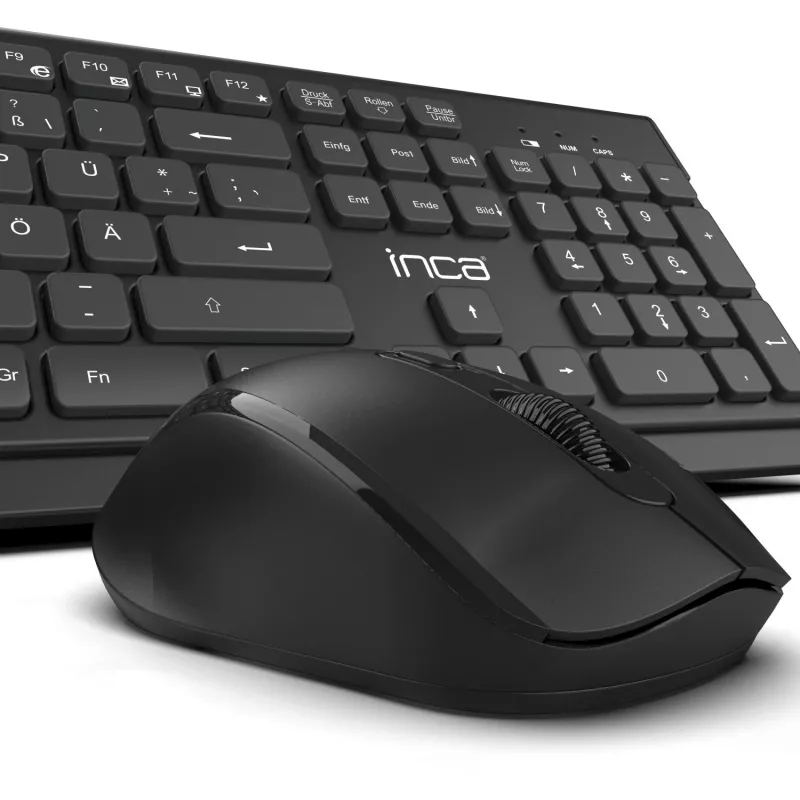 Inca IWS-519 belaidė klaviatūra ir pelė RF QWERTY turkiškas juodas