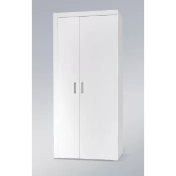 Spinta cama meble SAMBA balta/balta blizgi, 900×550×2030 mm, 1 lentyna