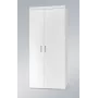Spinta cama meble SAMBA balta/balta blizgi, 900×550×2030 mm, 1 lentyna