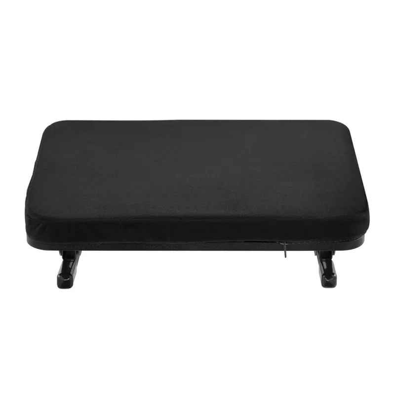 Pėdų atrama MACLEAN MC-460 ergonomiška minkšta metalinė pėdų atrama, neslystantis pagrindas, pasvirimas -20–20°, maks. apkrova 20 kg, juoda