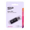 USB atmintukas Silicon Power 128 GB USB Type-A 3.2 Gen 1 Blaze B02, juodas, su dangteliu ir raktų pakabuku