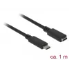 USB laidas DeLOCK 85533 USB 3.2 Gen 1 1 m USB-C juodas
