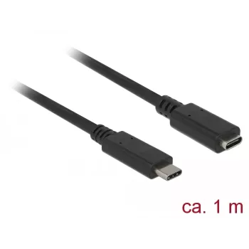 USB laidas DeLOCK 85533 USB 3.2 Gen 1 1 m USB-C juodas