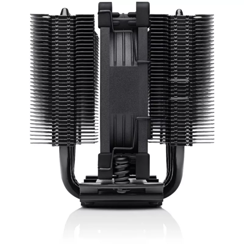 CPU aušintuvas Noctua NH-D9L CHROMAX.BLACK – 92 mm ventiliatorius, 400–2000 RPM, 22,6 dB, matmenys 95×95×110 mm, svoris 531 g