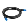 Tinklo kabelis LANBERG PCF6A-10CC-0100-BK — Cat6a S/FTP, 1 m, RJ-45, juodas