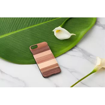 Dėklas iPhone 7/8 man and wood sabbia black – medinis apsauginis dėklas