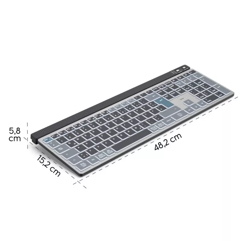Belaidė klaviatūra Hama WK-750 Multi-Device juoda