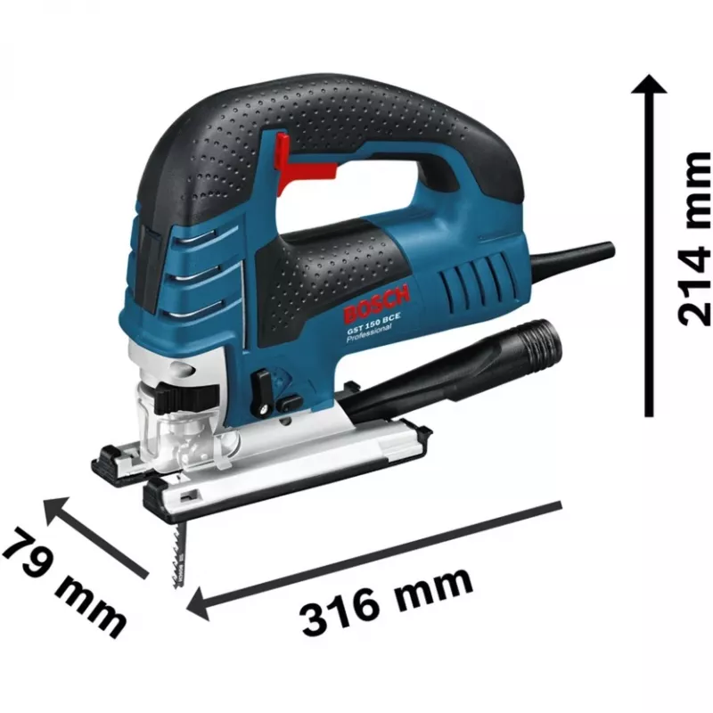 Bosch GST 150 BCE pjūklas dėlionė 780 W 2,7 kg