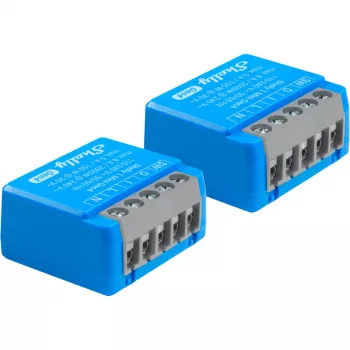 Išmanusis relės modulis Shelly 1 Mini Gen4, 1P 8A, Wi‑Fi/Matter/Zigbee/Bluetooth, 110–240 V, kompaktiškas (2 vnt.)
