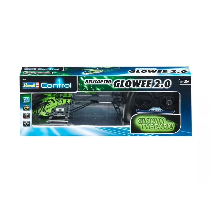 Sraigtasparnis Revell GLOWEE 2.0 su giroskopu, LiPo 250 mAh, nuo 8 metų