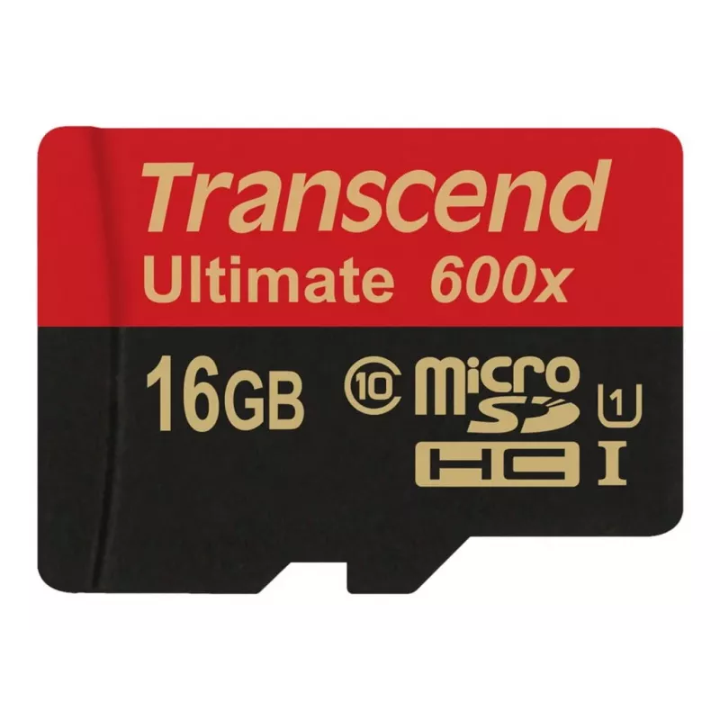 Transcend microSDHC MLC 16GB Class 10 UHS-I 600x su SD adapteriu