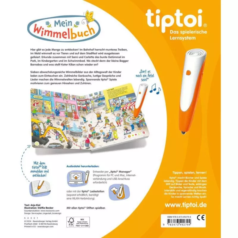 tiptoi Mein Wimmelbuch, mokomoji knyga