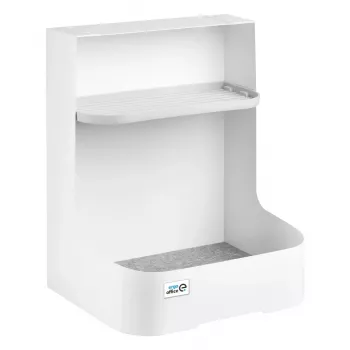 Ergo Office ER-442 po stalu montuojama dėžutė su lentyna, balta, iki 5 kg