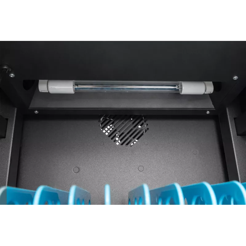 Digitus mobilus stalinis įkrovimo ir laikymo kabinetas 10 nešiojamiesiems kompiuteriams/planšetėms iki 13 colių, UV-C, USB-C