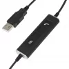 Mono USB ausinės Plusonic 10.1P – viena ausinė skirta pokalbiams su Teams ir Skype