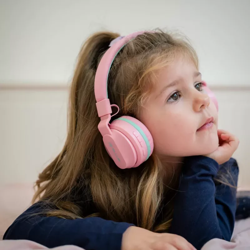 Ausinės Tellur Buddy Bluetooth Antausinės Rožinės