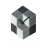 NeXtime klok 8171 Cubic, 43,5x37 cm, sieninis, juoda/balta/pilka