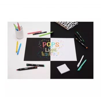 Akriliniai flomasteriai Sharpie Creative Marker 12 vnt. juodi smailiu antgaliu