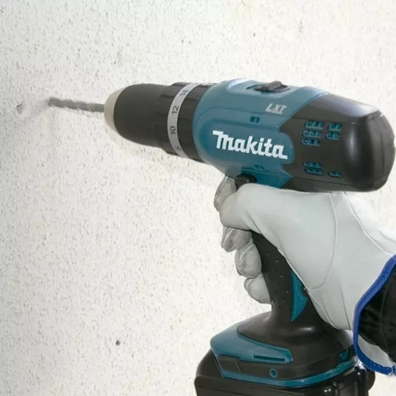 Gręžtuvas Makita DHP453RFE, be rakto, juodas/mėlynas, 1,8 kg