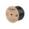 Lanberg LCU6-21CU-0305-BK tinklo laidas, juodas, 305 m, Cat6 U/UTP (UTP), lauko
