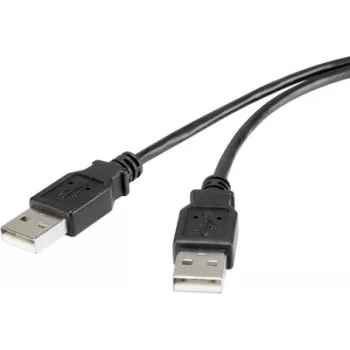 USB kabelis Renkforce RF-4463028 1m USB 2.0 juodas