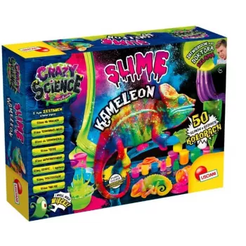 Liscianigiochi mokslo rinkinys „Crazy Science Slime Chameleon“ 304-PL89246 – edukacinis gleivių eksperimentų rinkinys
