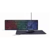 Gembird KBS-UML-01 pilno dydžio laidinė klaviatūra su pele – USB, QWERTY JAV, 104 klavišai, juoda