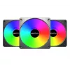 Montech GF120 V2 ARGB kompiuterio korpuso ventiliatorius 12 cm juodas 3 vnt.