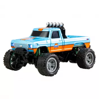 Radijo bangomis valdomas Amewi Monster Truck DieCast 1:64 RTR, mėlyna/oranžinė
