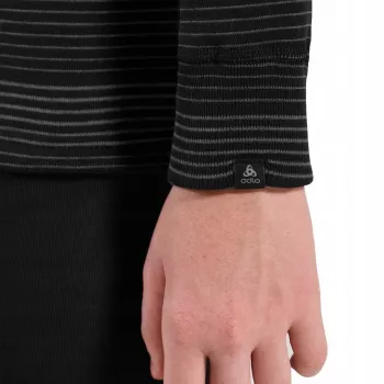 Odlo Set long ACTIVE WARM ECO SET vaikiškas apatinis trikotažo komplektas, dydis 116 cm, juoda ir pilka