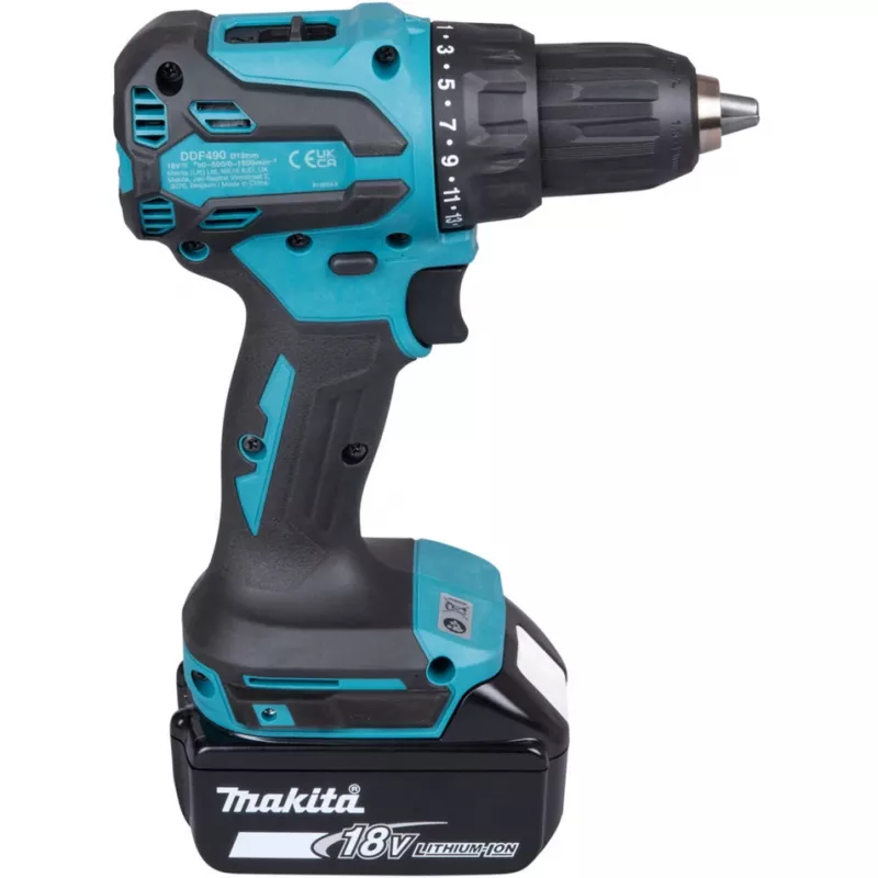 Gręžtuvas be vielos Makita DDF490Z Juodas