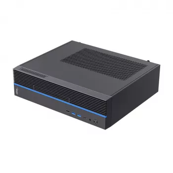 Akyga AK-302-01BL SFF kompiuterio korpusas, Micro ATX / Mini ITX, USB-C + 2x USB 3.0 + USB 2.0, be maitinimo bloko, juodas