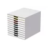 Dėžutė dokumentams Durable VARICOLOR Mix 10 plastikinė įvairiaspalvė balta 763027