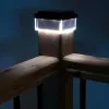 GB128 LED saulės energijos lempa tvoros stulpui, Juoda - Žalia Mėlyna