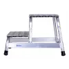 Kopėtėlė Krause 805027, aliumininė, 2 pakopos, max apkrova 150 kg, 680 mm ilgis, 41 cm aukštis
