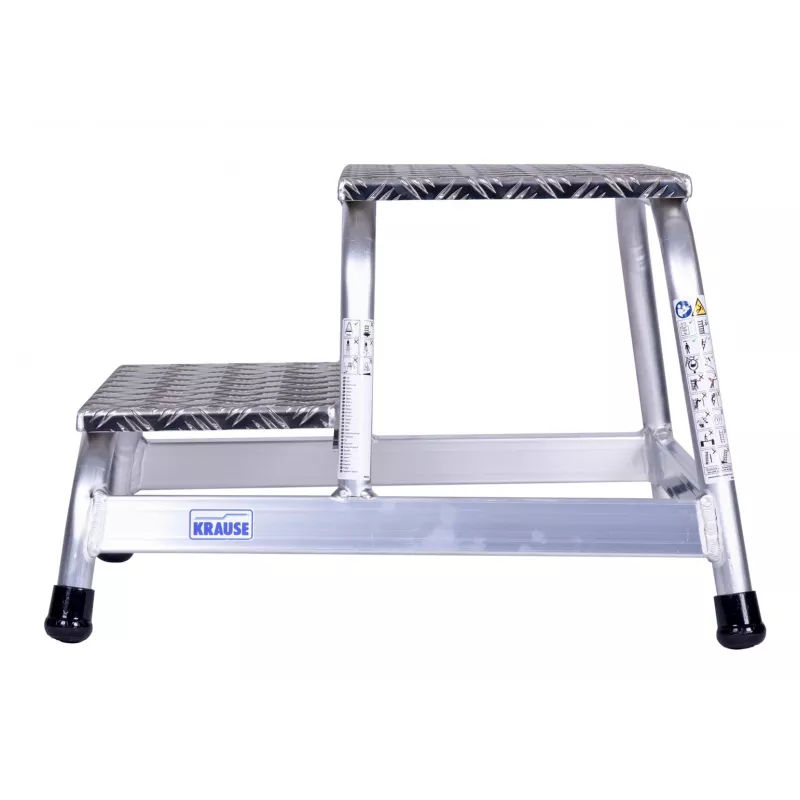 Kopėtėlė Krause 805027, aliumininė, 2 pakopos, max apkrova 150 kg, 680 mm ilgis, 41 cm aukštis