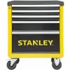 Įrankių vežimėlis Stanley STST74305-1 su 5 stalčiais, geltonas/juodas, 3 plokšti + 2 gilūs stalčiai