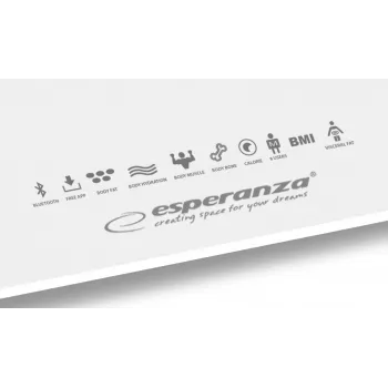 Esperanza EBS016W belaidės svarstyklės Square White asmeninės elektroninės svarstyklės