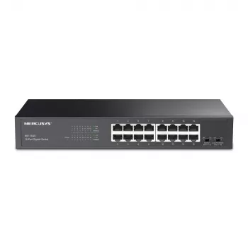 Mercusys MS116GS 16 prievadų Gigabit Ethernet jungiklis (10/100/1000) juodas