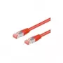 Wentronic Goobay CAT 6a Patch Laidas, S/FTP (PiMF), Raudonas, 3 m - LSZH Halogen-Free, Varis (93786)