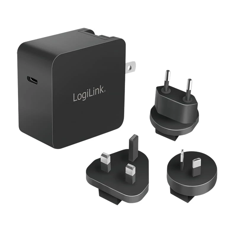 Mobiliojo įrenginio įkroviklis LogiLink PA0302 Universalus Juodas AC Greitasis Įkrovimas