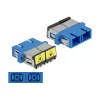 Optiminis skaidulų mova DeLOCK 86893 SC Duplex moteriška į SC Duplex moteriška mėlyna