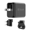 Sieninis įkroviklis Tellur TLL151451 65W, 3 prievadai (2x USB-C, 1x USB-A)